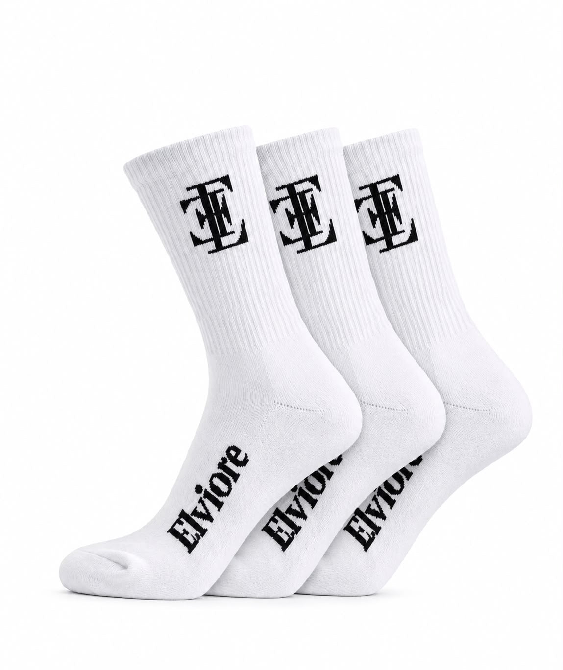 Elviore White Socks - 3 Pairs