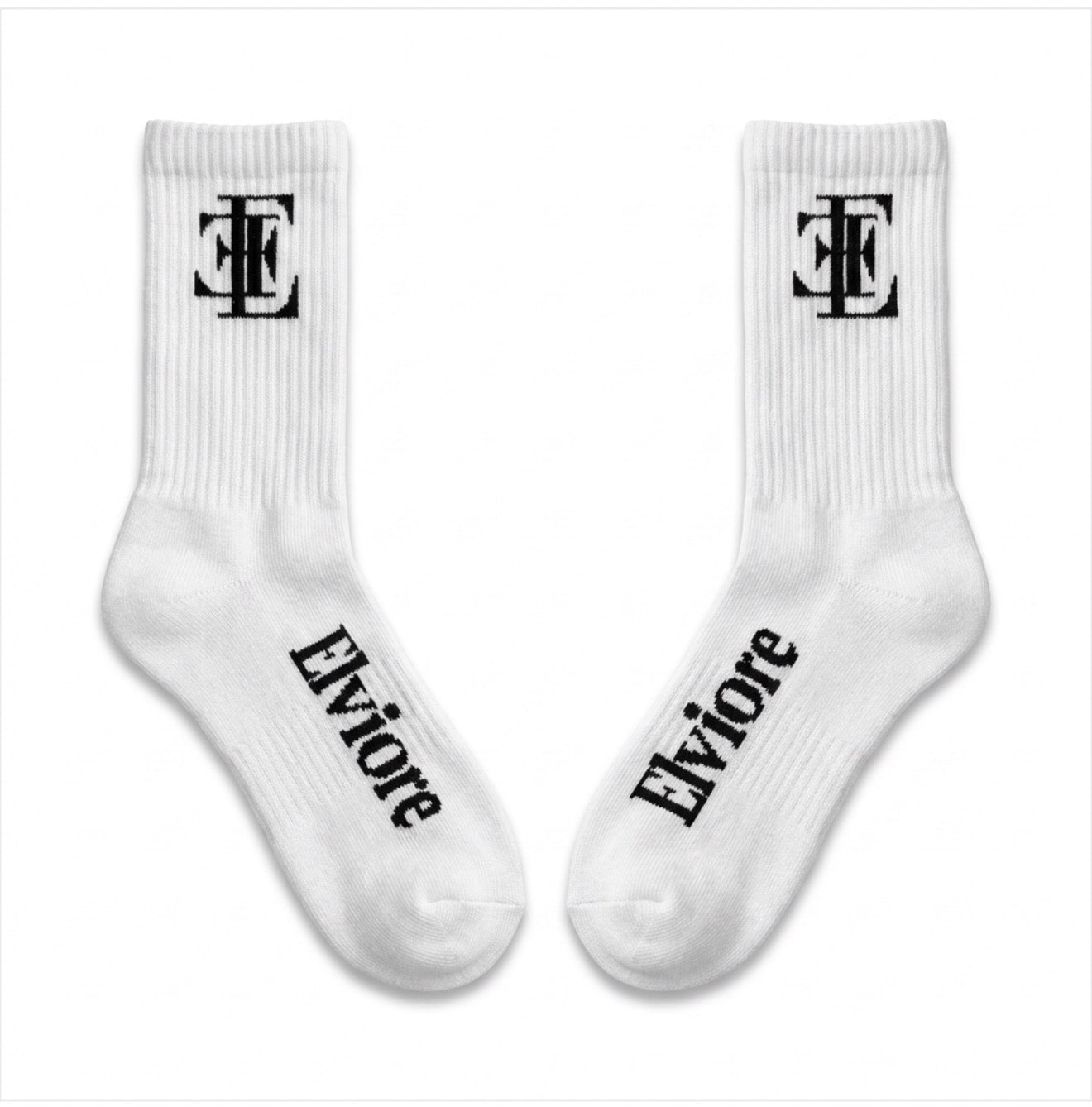 Elviore White Socks - 1 Pair