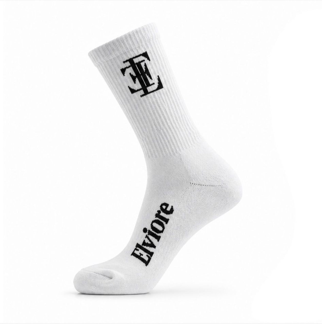 Elviore White Socks - 1 Pair