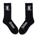 Elviore Black Socks - 1 Pair