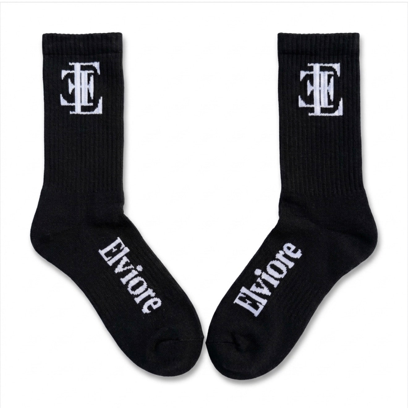 Elviore Black Socks - 1 Pair