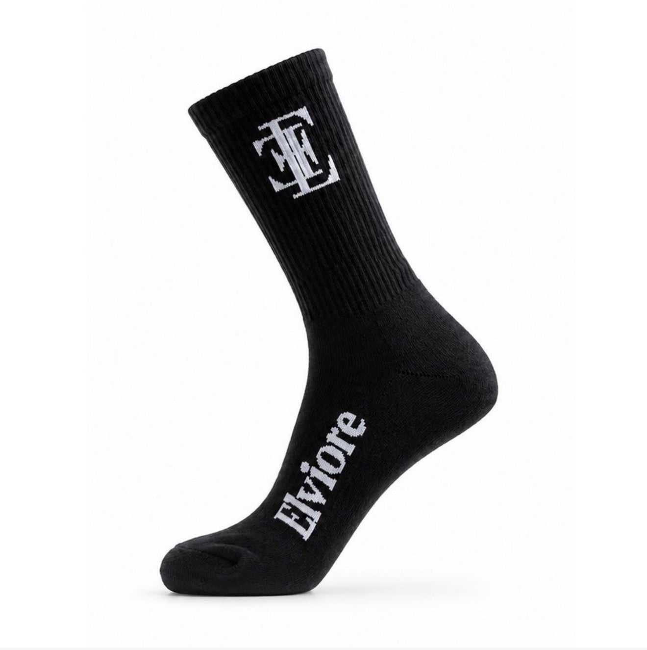 Elviore Black Socks - 1 Pair