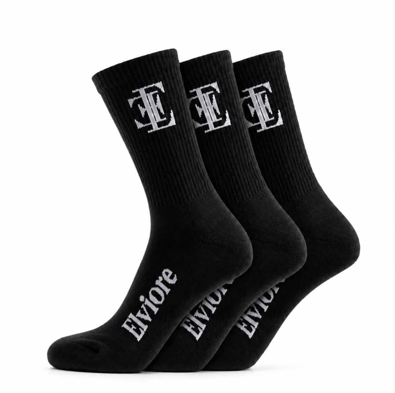 Elviore Black Socks - 3 Pairs