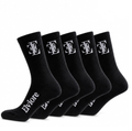 Elviore Black Socks - 5 Pairs
